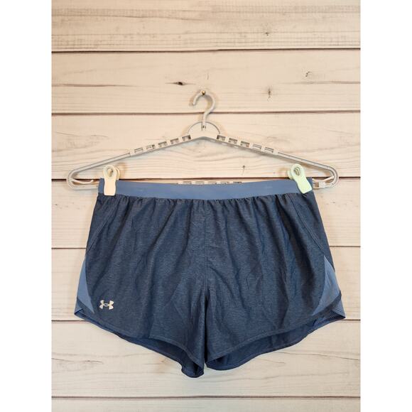 Under Armour Heatgear Women's Athletic Workout Gym Shorts‎ Blue Size XXL - Picture 1 of 6